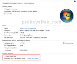 Windows 7 Professional Crack With Product Key [Latest-2023]